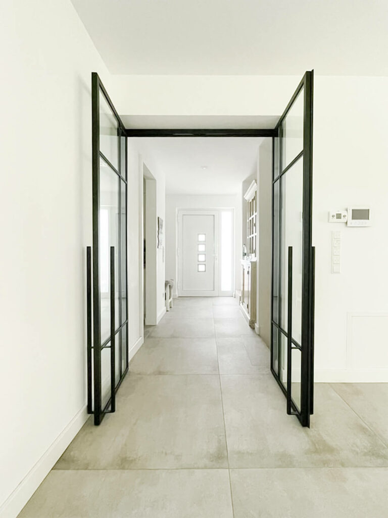 Stahl Meister Stahlmeister Loft Tuer Doppeltuer Drehtuer Windfang Glasrahmen Stahltuer Designtuer Glastuer 2