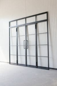 Stahl Meister Stahlmeister Stahl Loft Tuer Glastrennwand Doppeltuer Drehtuer Stahlrahmen Loftdoor Steeldoor Metall Glastuer Windfang Designtuer Img 3315