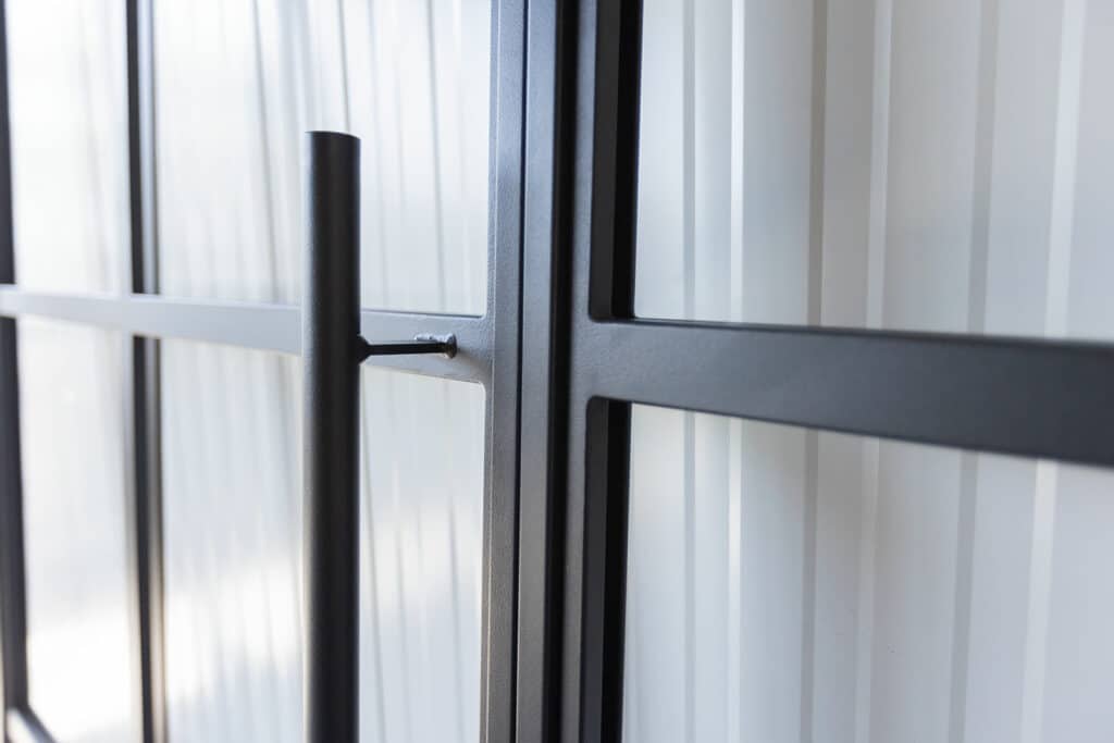 Stahl Meister Stahlmeister Stahl Loft Tuer Schwingtuer Pivot Lofttuer Stahlrahmen Metall Glastuer Windfang Glastrennwand Loftdoor Steeldoor 826a0859