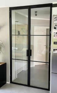 Stahl Meister Winkel Griff Stahl Loft Tuer Doppeltuer Drehtuer Glastuer Stahlrahmen Loftdoor Steeldoor Designdoor Img 1042