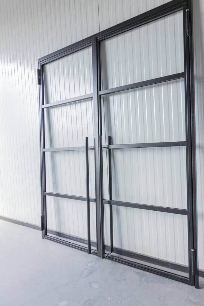 Stahl Meister Stahlmeister Drehtuer Lofttuer Stahl Loft Tuer Doppeltuer Windfang Designtuer Stahlrahmen 826a1005