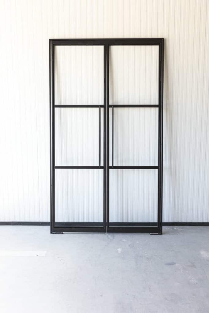 Stahl Meister Stahlmeister Lofttuer Doppeltuer Schwingtuer Pendeltuer Pivot Stahlrahmen Metallrahmen Schwarz Windfang 826a1074