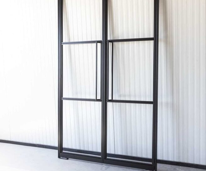 Stahl Meister Stahlmeister Lofttuer Doppeltuer Schwingtuer Pendeltuer Pivot Stahlrahmen Metallrahmen Schwarz Windfang 826a1075