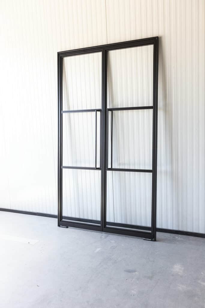 Stahl Meister Stahlmeister Lofttuer Doppeltuer Schwingtuer Pendeltuer Pivot Stahlrahmen Metallrahmen Schwarz Windfang 826a1075