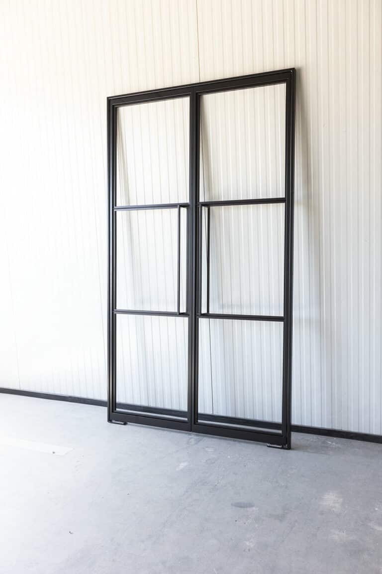 Stahl Meister Stahlmeister Lofttuer Doppeltuer Schwingtuer Pendeltuer Pivot Stahlrahmen Metallrahmen Schwarz Windfang 826a1075