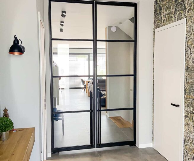 Stahl Meister Stahlmeister Pivot Doppeltuer Schwingtuer Stahl Loft Tuer Windfang Designtuer Glastuer Lofttuer Lofttueren 03