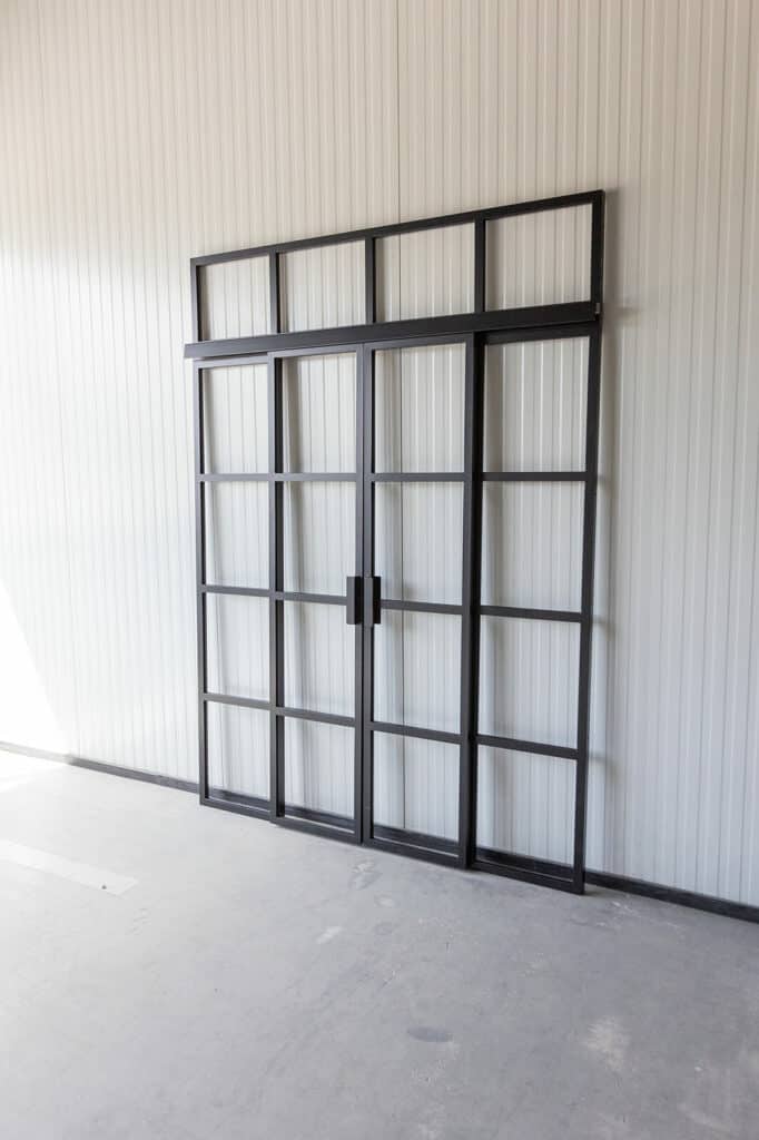 Stahl Meister Stahlmeister Schiebetuer Gastrennwand Lofttuer Stahl Loft Tuer Doppeltuer Windfang Designtuer Stahlrahmen 826a0999