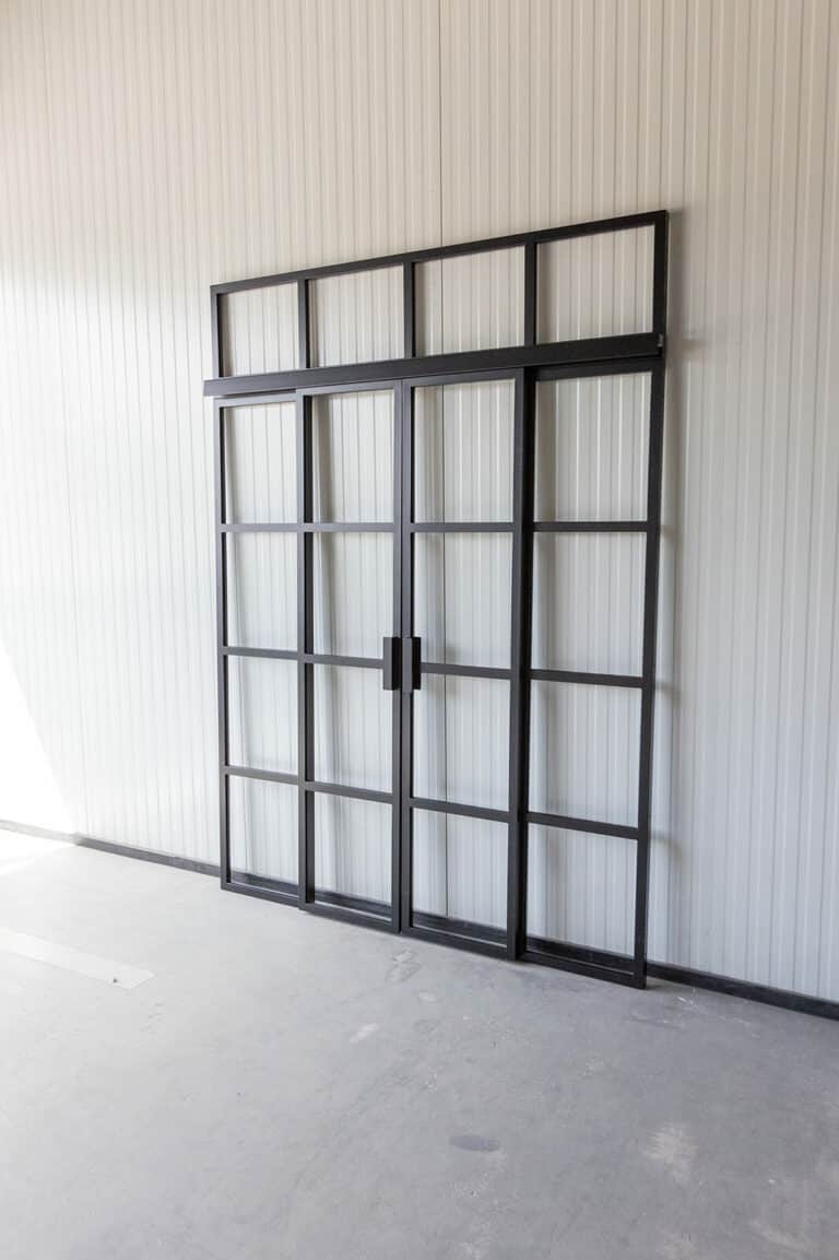 Stahl Meister Stahlmeister Schiebetuer Gastrennwand Lofttuer Stahl Loft Tuer Doppeltuer Windfang Designtuer Stahlrahmen 826a0999