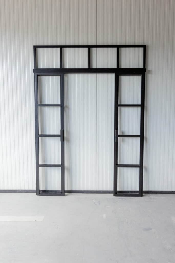 Stahl Meister Stahlmeister Schiebetuer Gastrennwand Lofttuer Stahl Loft Tuer Doppeltuer Windfang Designtuer Stahlrahmen 826a1001
