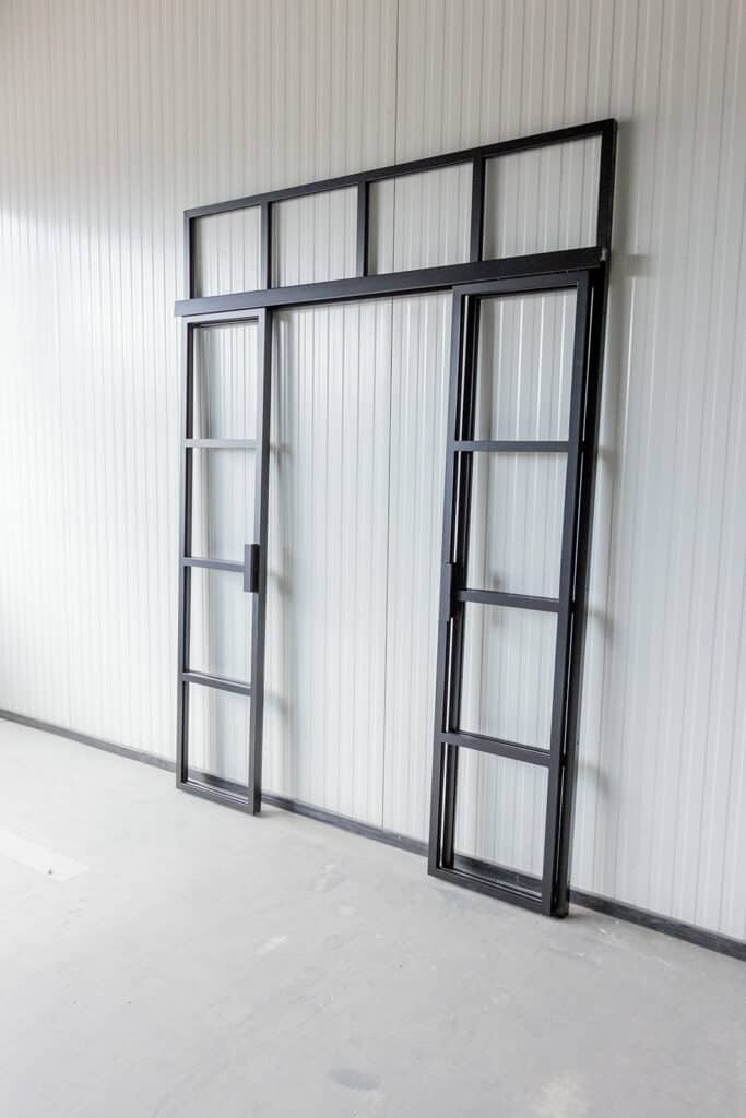 Stahl Meister Stahlmeister Schiebetuer Gastrennwand Lofttuer Stahl Loft Tuer Doppeltuer Windfang Designtuer Stahlrahmen 826a1002