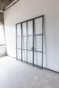 Stahl Meister Stahlmeister Stahl Loft Tuer Windfang Glastrennwand Drehtuer Raumtrenner Lofttuer Designtuer Glastuer 826a0976