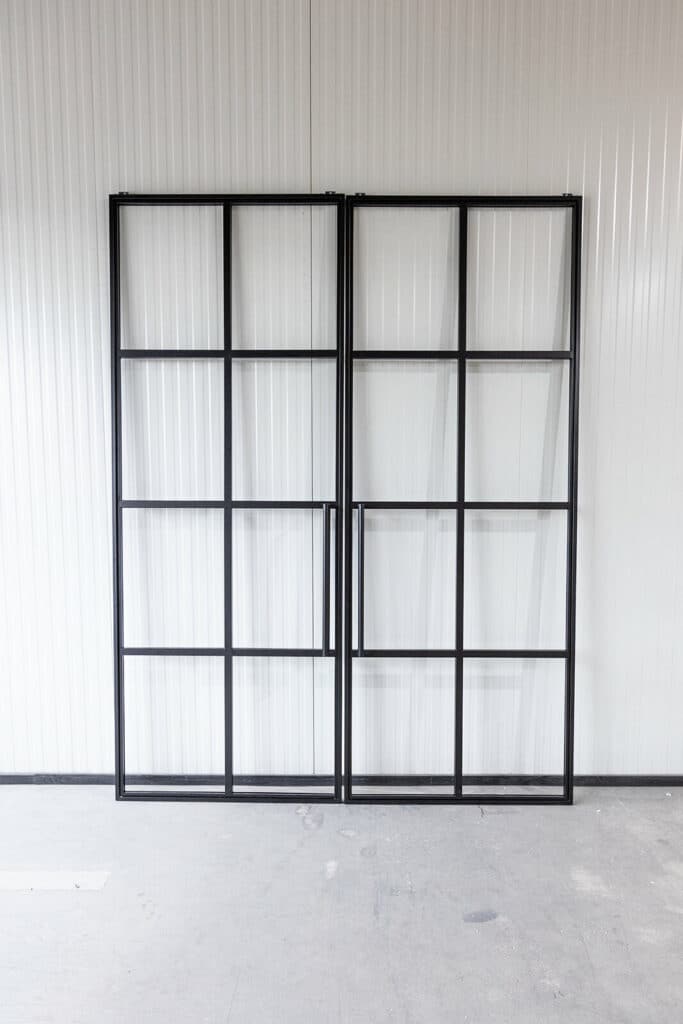 Stahl Meister Stahlmeister Doppeltuer Windfang Stahl Loft Tuer Schiebetuer Lofttuer Stahlrahmen Glastuer Schwarz Loftdesign Loft 826a1128