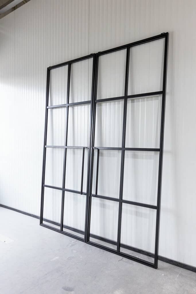 Stahl Meister Stahlmeister Doppeltuer Windfang Stahl Loft Tuer Schiebetuer Lofttuer Stahlrahmen Glastuer Schwarz Loftdesign Loft 826a1130