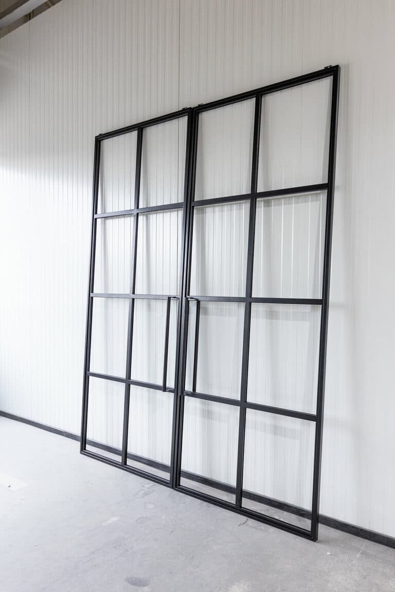 Stahl Meister Stahlmeister Doppeltuer Windfang Stahl Loft Tuer Schiebetuer Lofttuer Stahlrahmen Glastuer Schwarz Loftdesign Loft 826a1130