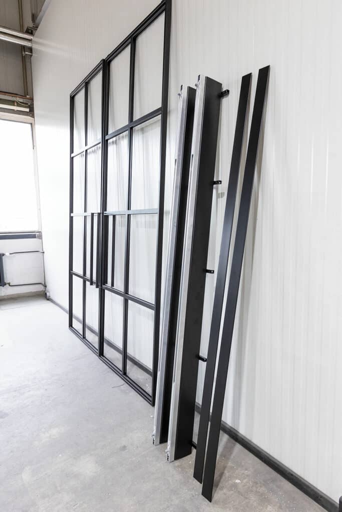 Stahl Meister Stahlmeister Doppeltuer Windfang Stahl Loft Tuer Schiebetuer Lofttuer Stahlrahmen Glastuer Schwarz Loftdesign Loft 826a1134