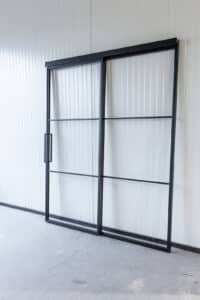 Stahl Meister Stahlmeister Schiebetuer Glastrennwand Lofttuer Stahl Loft Tuer Windfang Raumtrenner Sliding Door Bauhaus Stahlrahmen Glas 826a1117