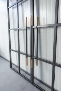 Stahl Meister Stahl Loft Tuer Schiebetuer Doppeltuer Windfang Holzgiff Rundstange Designtuer 826a1311