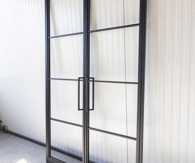 Stahl Meister Stahl Loft Tuer Doppeltuer Schwingtuer Pivot Glastuer Loftdoor 826a1332