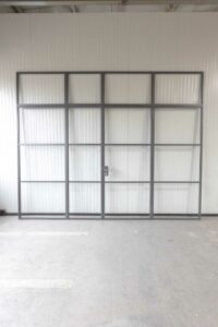 Stahl Meister Stahlmeister Glastrennwand Raumtrenner Drehtuer Lofttuer Stahlrahmen Stahl Loft Tuer Windfang Office Buero Glaswand 826a1371