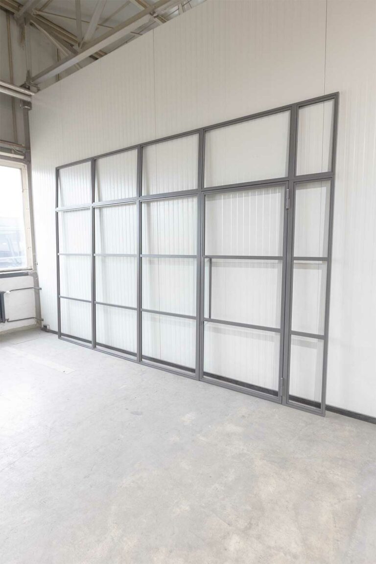 Stahl Meister Stahlmeister Glastrennwand Windfang Raumtrenner Buero Stahl Loft Tuer Drehtuer Office Bueroraum 826a1380
