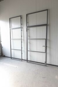 Stahl Meister Stahlmeister Stahl Loft Tuer Glastrennwand Windfang Drehtuer Oberlicht Seitenteil Fluchttuer Fluchtwegetuer 826a1385