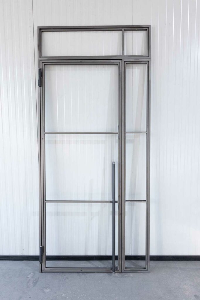 Stahl Meister Stahlmeister Glastrennwand Stahl Loft Tuer Windfang Oberlicht Drehtuer Einzeltuer Glastuer Stahlrahmen Metallrahmen Transparent Pulverbeschichtet 826a1418