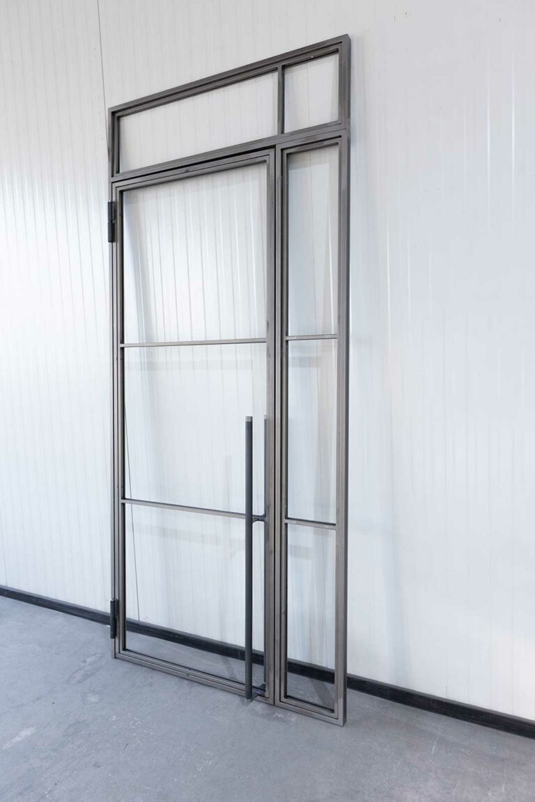 Stahl Meister Stahlmeister Glastrennwand Stahl Loft Tuer Windfang Oberlicht Drehtuer Einzeltuer Glastuer Stahlrahmen Metallrahmen Transparent Pulverbeschichtet 826a1419