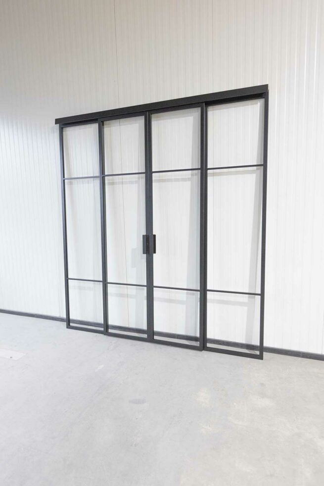 Stahl Meister Glastrennwand Stahl Loft Tuer Schiebetuer Doppelschiebetuer Lofttuer Windfang Glastuer Stahlrahmen 826a1631