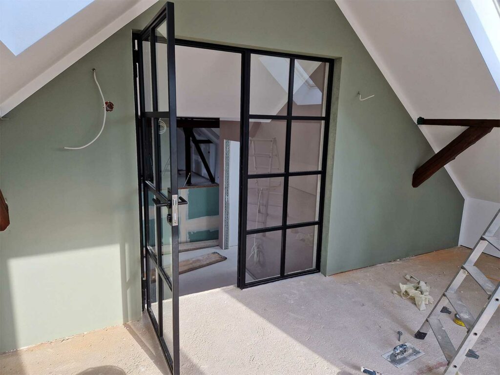 Stahl Meister Loftuer Drehtuer Stahl Loft Tuer Glastrennwand Glastuer Schwarz Lofttueren 184737