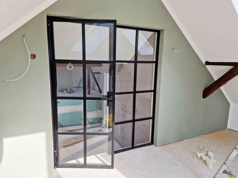 Stahl Meister Loftuer Drehtuer Stahl Loft Tuer Glastrennwand Glastuer Schwarz Lofttueren 184750