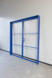 Stahl Meister Stahl Loft Tuer Doppeltuer Mauerwerkslaschen Flachstah Drehtuer Abschliessbar Glastuer Windfang 826a1649