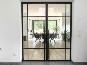 Stahl Meister Stahl Loft Tuer Doppeltuer Windfang Trennwand Loftdoor Metalluer Glastuer Designtuer Stahlrahmen 01