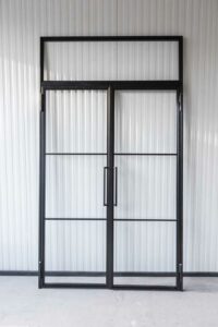 Stahl Meister Stahl Loft Tuer Glastrennwand Doppeltuer Drehtuer Oberlicht Glastuer Windfang 826a1615