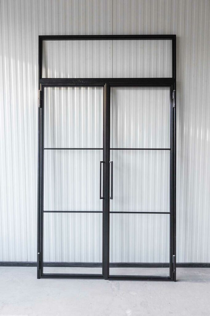 Stahl Meister Stahl Loft Tuer Glastrennwand Doppeltuer Drehtuer Oberlicht Glastuer Windfang 826a1615