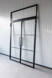 Stahl Meister Stahl Loft Tuer Glastrennwand Doppeltuer Drehtuer Oberlicht Glastuer Windfang 826a1616