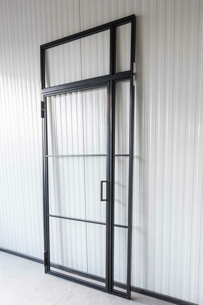 Stahl Meister Stahl Loft Tuer Glastrennwand Drehtuer Oberlicht Seitenteil Glastuer Windfang 826a1619