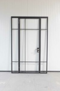 Stahl Meister Stahl Loft Tuer Glastrennwand Drehtuer Schlosskasten Seitenteil Windfang Lofttuer Glastuer 826a1612
