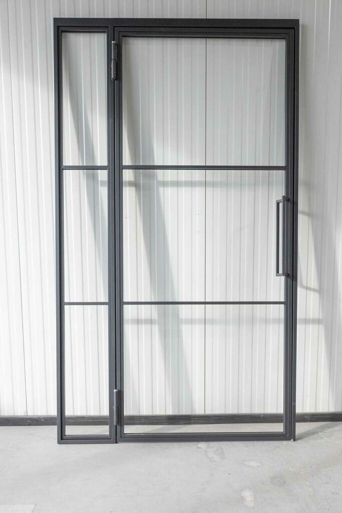 Stahl Meister Stahl Loft Tuer Glastrennwand Drehtuer Seitenteil Lofttuer Glastuer Windfang 826a1721