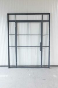 Stahl Meister Stahl Loft Tuer Glastrennwand Drehtuer Seitenteil Oberlicht Drehtuer Mauerwerkszarge Mauerwerksverbinder 826a1709