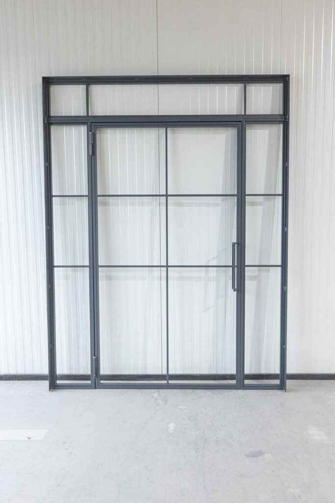 Stahl Meister Stahl Loft Tuer Glastrennwand Drehtuer Seitenteil Oberlicht Drehtuer Mauerwerkszarge Mauerwerksverbinder 826a1709