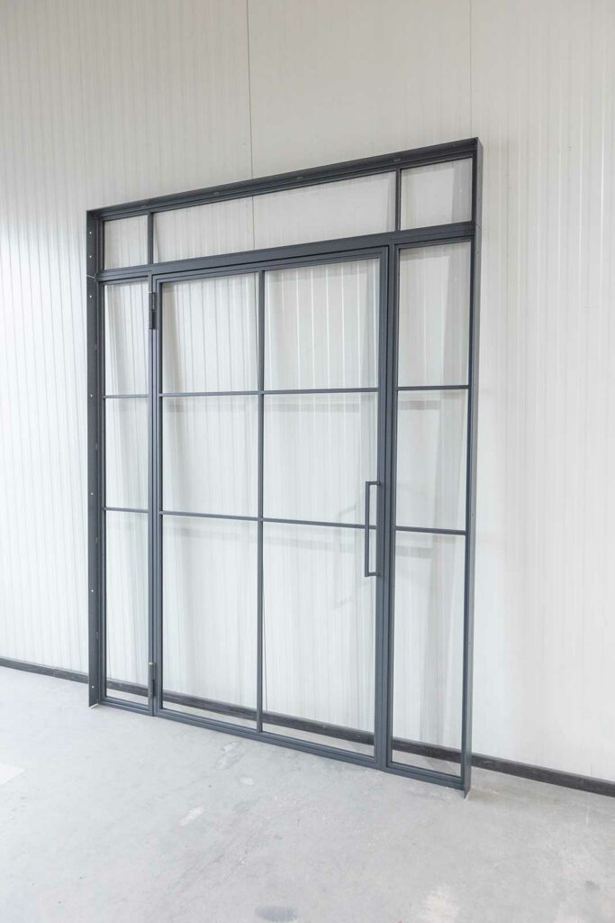 Stahl Meister Stahl Loft Tuer Glastrennwand Drehtuer Seitenteil Oberlicht Drehtuer Mauerwerkszarge Mauerwerksverbinder 826a1710