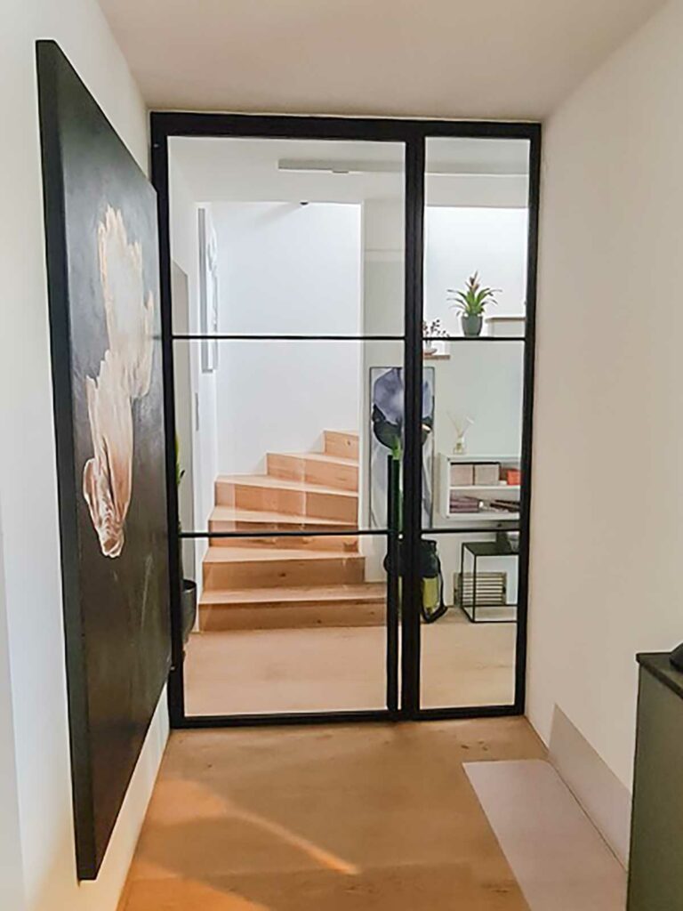 Stahl Meister Stahl Loft Tuer Glastrennwand Drehtuer Windfang Glastuer Designtuer Lofttur Loftdoor Image1