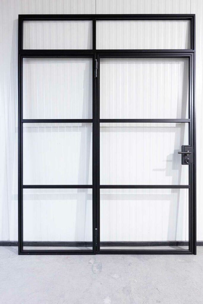 Stahl Meister Stahl Loft Tuer Glastrennwand Drehtuer Windfang Oberlicht Seitenteil Schlosskasten Abschliessbar Tuerdruecker 826a1666