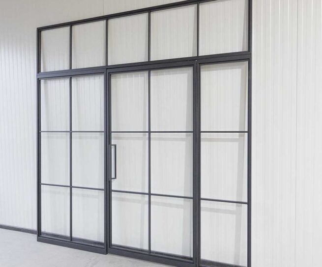 Stahl Meister Stahl Loft Tuer Glastrennwand Pivot Schwingtuer Lofttuer Raumtrenner Windfang Glasttuer 826a1628