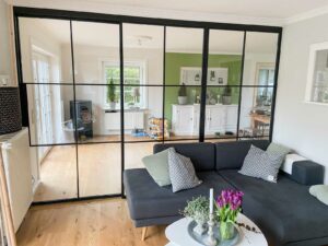 Stahl Meister Stahl Loft Tuer Glastrennwand Schiebetuer Lofttuer Windfang Designtuer Glastuer Raumtrenner Img 2042