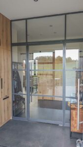 Stahl Meister Stahl Loft Tuer Stahlrahmen Metall Glas Glastrennwand Windfang Loft Designtuer Bauhaus Schwarz Loftdoor Oberlicht 130724