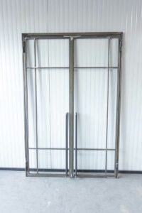 Stahl Meister Stahlmeister Doppeltuer Drehtuer Stahl Loft Tuer Rohstahl Transparent Lackiert Lofftuer Windfang Glastuer 826a1607