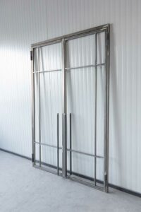 Stahl Meister Stahlmeister Doppeltuer Drehtuer Stahl Loft Tuer Rohstahl Transparent Lackiert Lofftuer Windfang Glastuer 826a1608