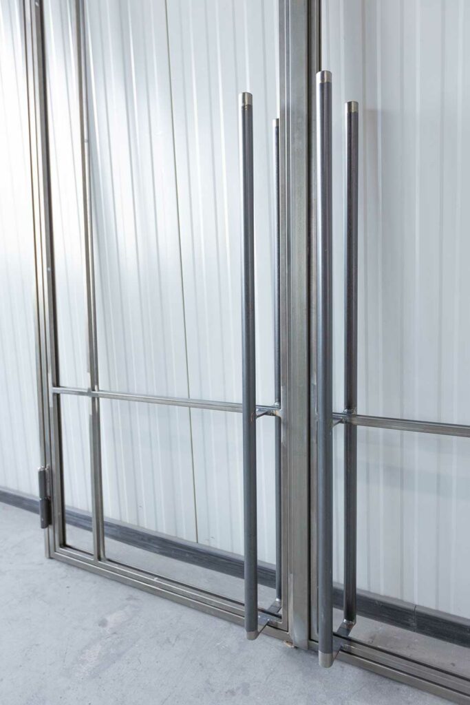 Stahl Meister Stahlmeister Doppeltuer Drehtuer Stahl Loft Tuer Rohstahl Transparent Lackiert Lofftuer Windfang Glastuer 826a1609