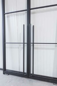 Stahl Meister Stahlmeister Stahl Loft Tuer Doppeltuer Pivottuer Schwingtuer Stahlrahmen Glastuer Metallrahmen Windfang 826a1537